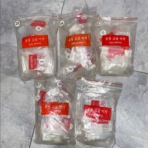 Nails press on acrylic paint finger tips for salon nails bundle